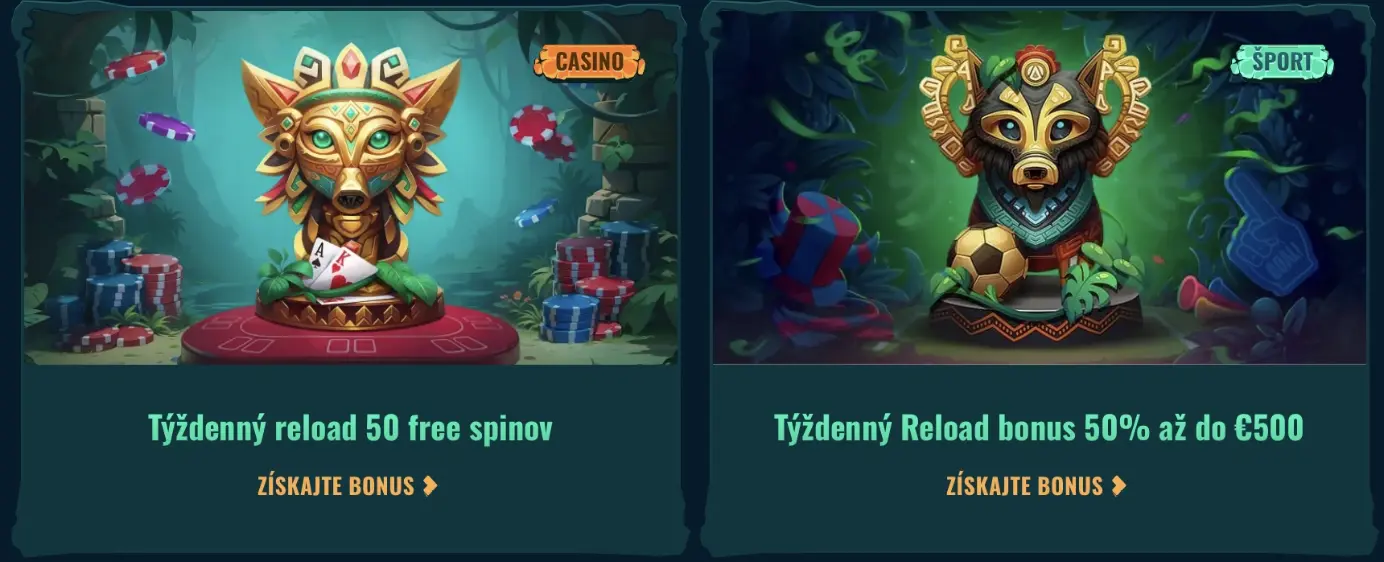 Ako aktivovať týždenný reload bonus?