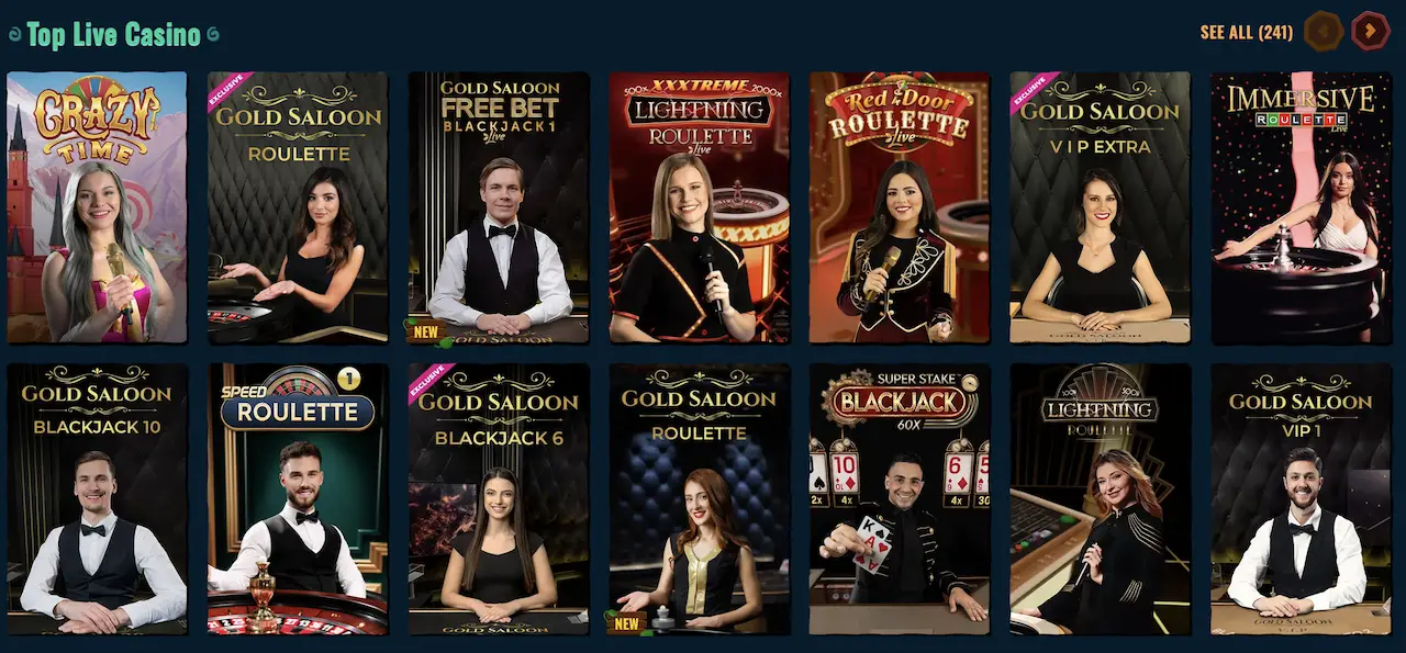 live casino v Spinange
